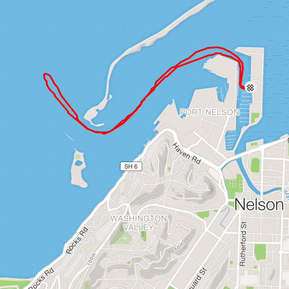 route map - marina to red pole