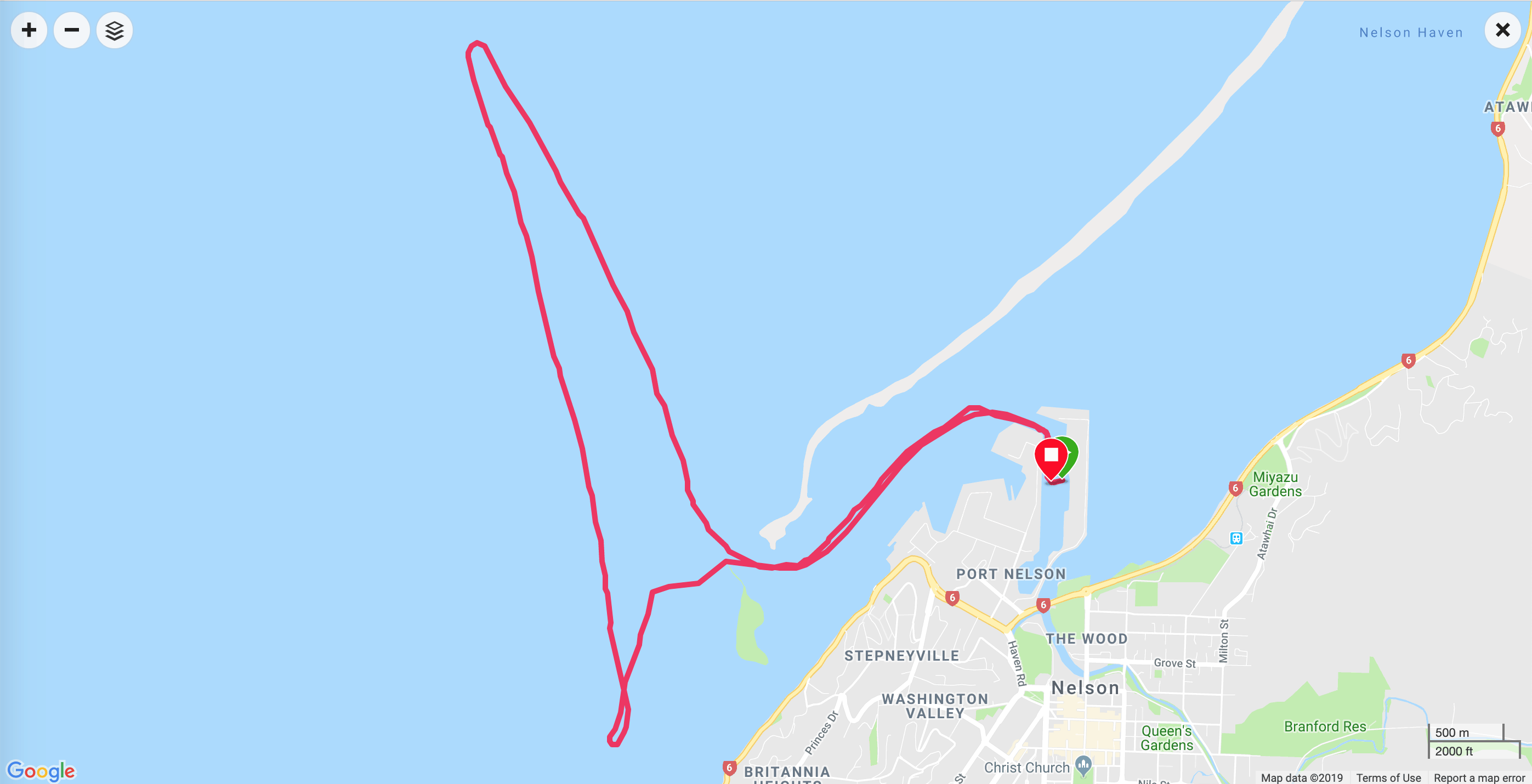 Route Marina Cardinal Marker Beach